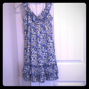 Blue floral dress